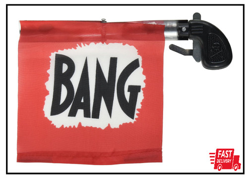 Prank bang gun flag - flag, pistol
