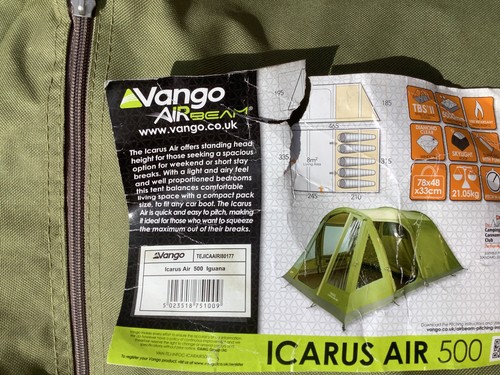 Vango icarus 500 air - air, beam