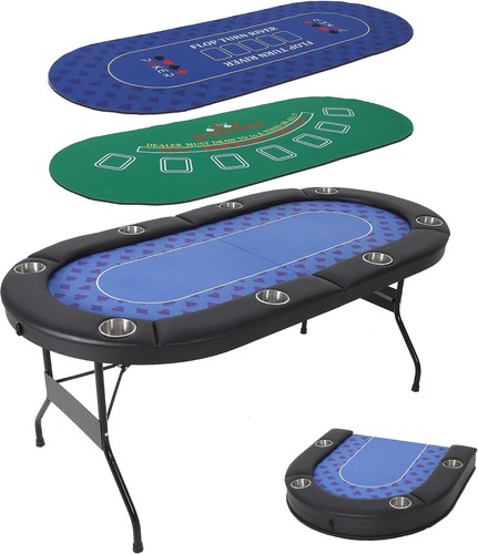 Player folding poker table - 8,