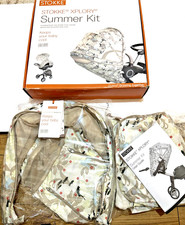 Stokke Explory Summer Kit - floral sand - Brand New but missing parasol