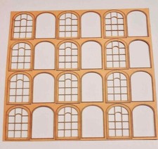 Windows Sheets. Laser Cut Scratch Aid Layout Kit OO Gauge 4mm Model Railway W2
