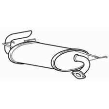 Quality Rear Exhaust Silencer Back Box for Subaru Impreza EJ204 2.0 (2007-2012)