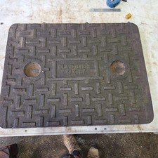 Cast Iron Manhole Drain Cover 658mm X 508mm Rounded Corners Clarksteel Lid 