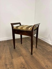 Edwardian Mahogany Piano Stool