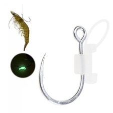 Live Shrimp Hook Freshwater Shrimp Walkers Heavy Duty Metal Barbed Fishhooks