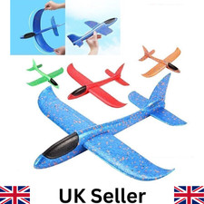 Large Strong Foam Glider Stunt Plane Kids 48cm Hand Thrown Outdoor Garden Toy