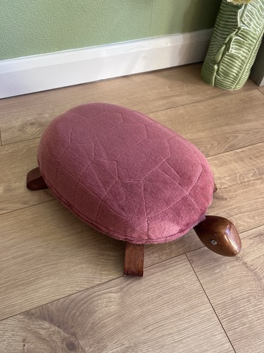 Vintage wooden turtle - wooden,