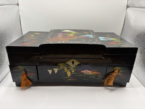 Vintage japanese black lacquer - japanese,