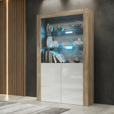 Display Cabinet Oak Matt &