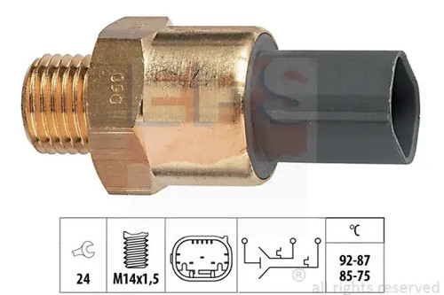 Radiator fan thermo switch