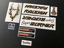 Raleigh Mk1 Super Burner BMX decal set 1982