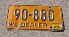 Vtg old NEW YORK STATE 1982 82