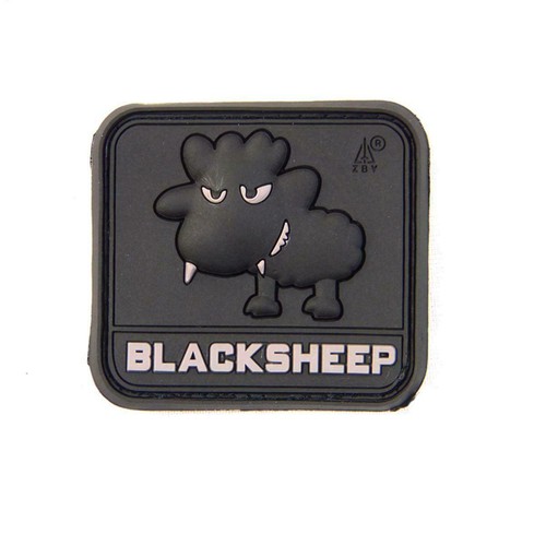 Pvc moral patch - pvc, black