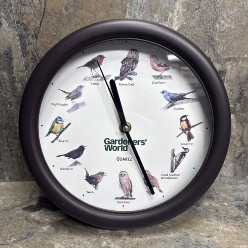 Singing birds wall clock 5 - singing,