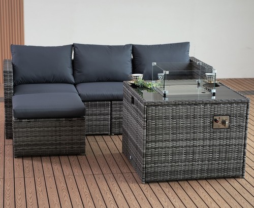 Corner rattan garden furniture - corner,