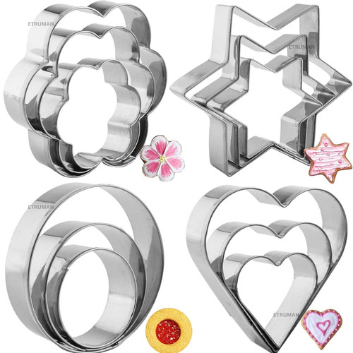 Cookie cutters round heart - cutters,