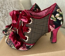 Joe Browns Vintage Style Ruby Couture Lace Up Shoes Size 5