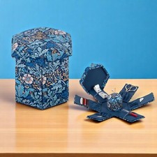 WOODBLOCK FLORAL Victorian Sewing Kit with Contents Included