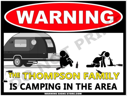 Personalized camping sign the - personalized,