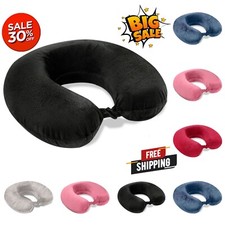 Travel Pillow Memory Foam Neck Support Super Soft Head Rest Car Plane Cushion