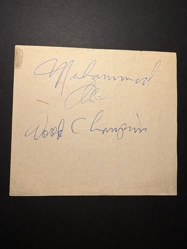 Muhammad ali cut signature - cut, psa