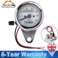 Motorcycle Speedometer Universal Dual Odometer Gauge With Indicator Instrument