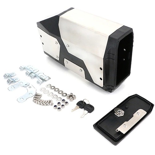 Motorcycle left side tool box - side,