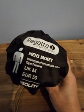 Regatta Mens Waterproof Pack Away Jacket With Carry Bag Belt Loop