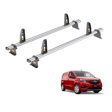 Vauxhall Combo Roof Rack 2018+ Years x2 Roof Bars + Loadstops Van Guard Ulti Bar