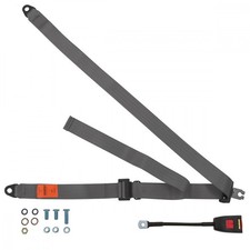 Front Static Seat Belt For Rickman Ranger Jeep 2dr  Grey
