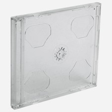 10 CD DVD Double Clear Jewel Cases Professional Quality for 2 Discs with Clear