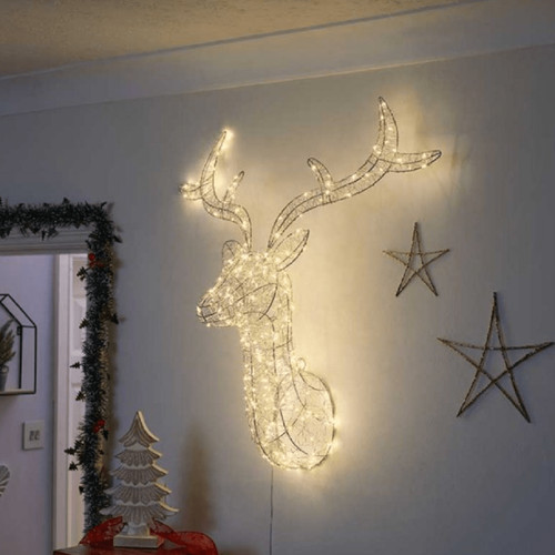 Christmas stag head - christmas,