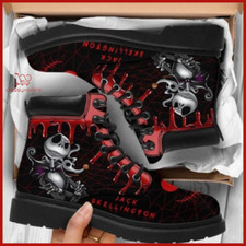 UK Ladies Jack Skellington Snow ANKLE Boots Womens Warm Winter Skull Martinshoes