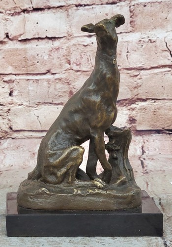 Bronze greyhound dog - greyhound,