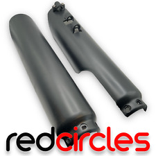 ROUND SP BLACK PIT BIKE FRONT FORK LEG GUARDS / SLIDERS 140cc 160cc PITBIKE