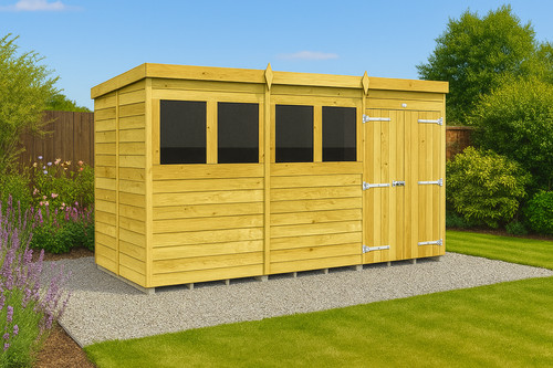 Total sheds pent shed pressure - total,