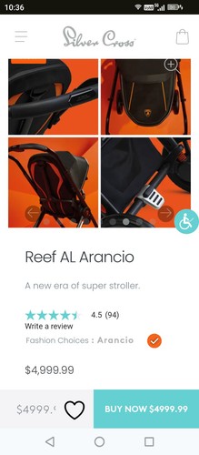 Silver cross reef arancio - silver,
