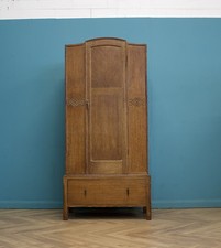 Vintage Art Deco Limed Oak