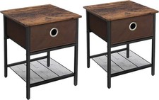VASAGLE End Tables, Set of 2