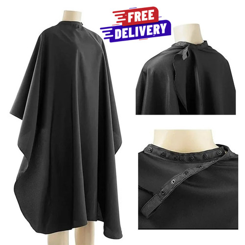 Black hairdressing cape barber - hairdressing,