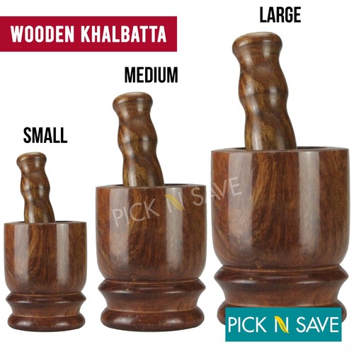 Wooden mortar pestle set - wooden,