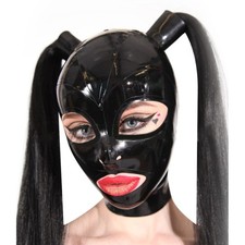 Womens Latex Hood with Double