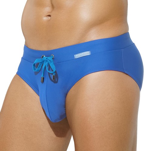 Mens tan through swim briefs - through,