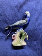 Vintage Jema Holland Lustre Budgie Figurine-15cm High - No 312