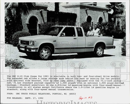1982 press photo gmc - press, club