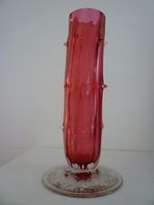LOETZ CRANBERRY GLASS HAND