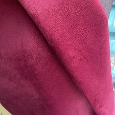 WARWICK PLUSH VELVET In Claret Cushion/UPHOLSTERY FABRIC,sold Here X 10m Lengths