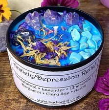 EASE ANXIETY Spell Candle Ease Depression Magic Wicca Pagan Witchcraft Magick