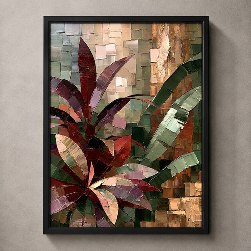 Abstract botanical wall - botanical,