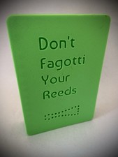 Personalisable bassoon reed